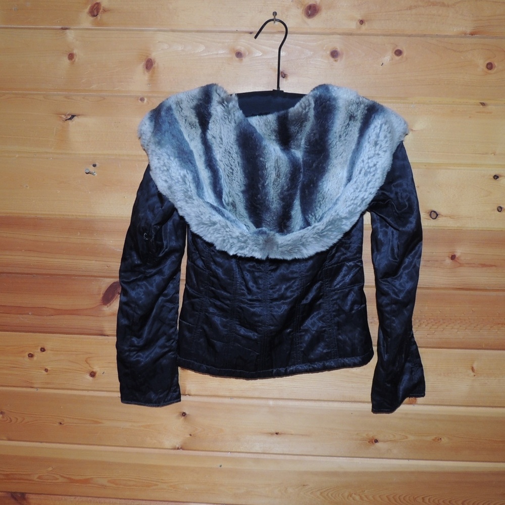 Cache Size 4 Rabbit fur coat - Picture 3 of 3